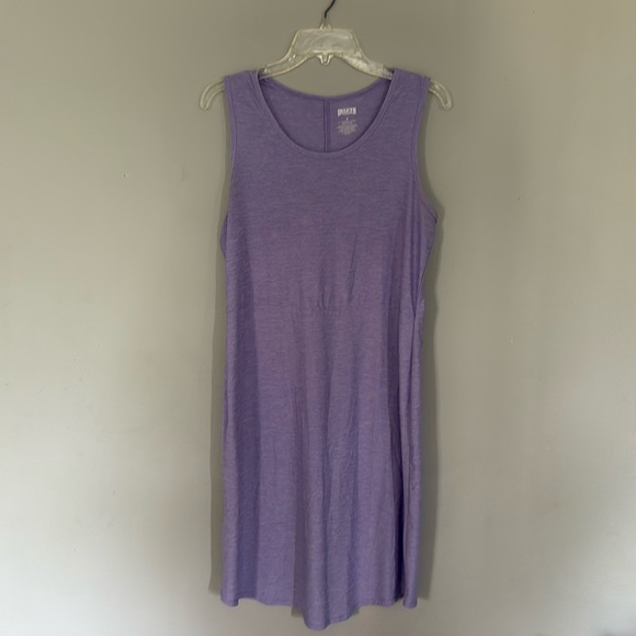 Duluth Trading Company Women’s Purple Stretch Midi Sleeveless Dress Medium - Picture 1 of 5